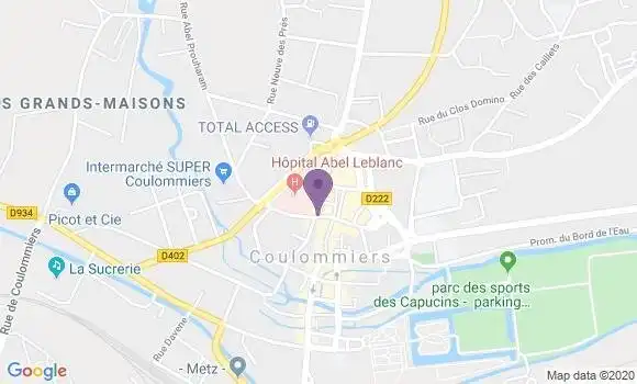 Localisation LCL Agence de Coulommiers