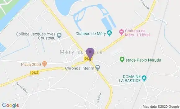 Localisation LCL Agence de Méry sur Oise