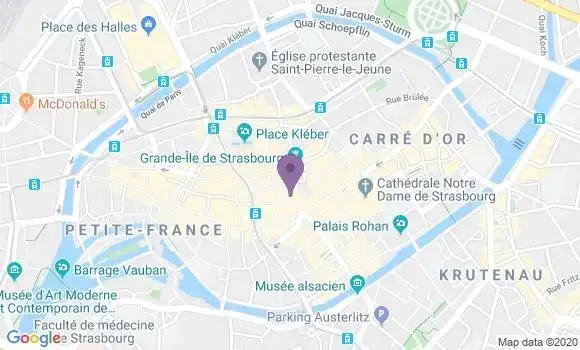 Localisation LCL Agence de Strasbourg Habitat