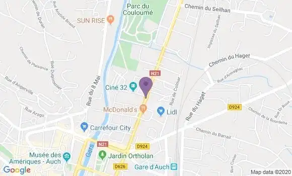 Localisation LCL Agence d