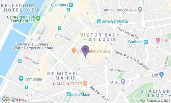 Localisation BNP Paribas Agence de Vénissieux