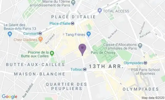 Localisation LCL Agence de Paris Italie 2