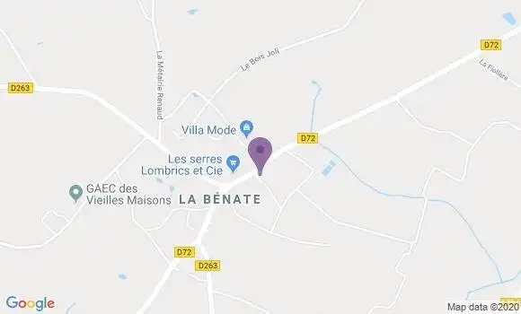 Localisation BNP Paribas Agence de Saint Etienne Badouillère