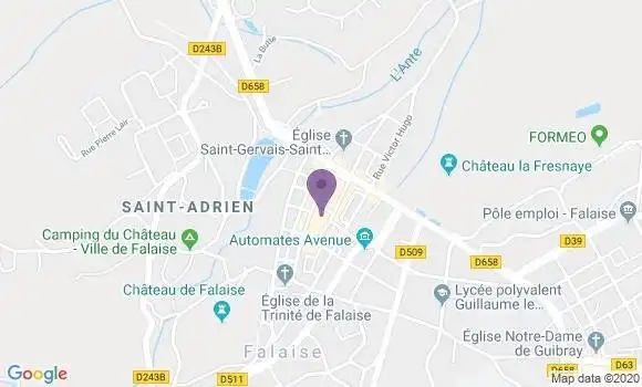 Localisation LCL Agence de Falaise