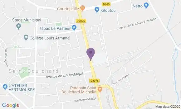 Localisation BNP Paribas Agence de Saint Doulchard