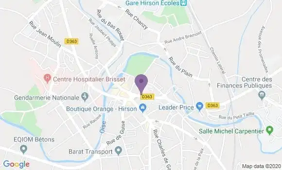 Localisation BNP Paribas Agence d