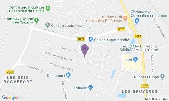 Localisation LCL Agence de Cormeilles en Parisis Bois Rochefort