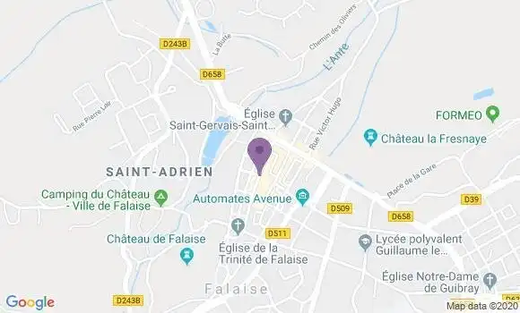 Localisation BNP Paribas Agence de Falaise