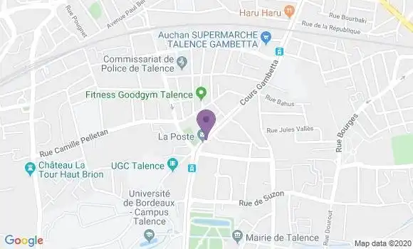 Localisation LCL Agence de Talence