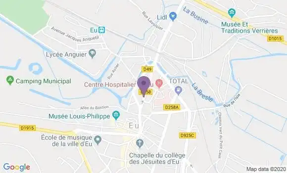 Localisation BNP Paribas Agence d
