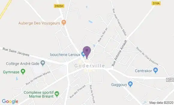 Localisation BNP Paribas Agence de Goderville