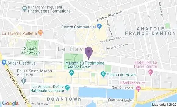 Localisation BNP Paribas Agence de Le Havre