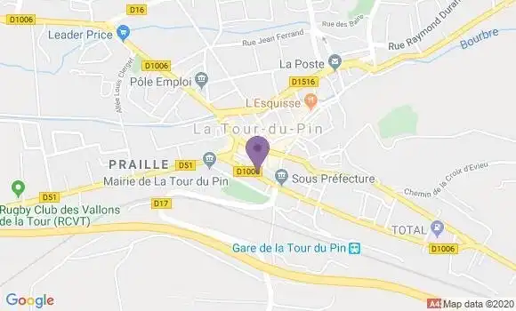 Localisation LCL Agence de La Tour du Pin