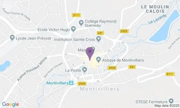 Localisation BNP Paribas Agence de Montivilliers