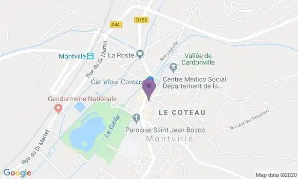 Localisation BNP Paribas Agence de Montville