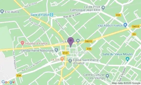 Localisation BNP Paribas Agence d