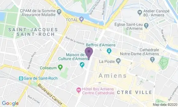 Localisation BNP Paribas Agence d