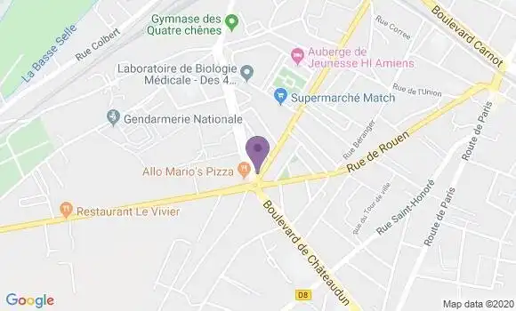 Localisation BNP Paribas Agence d