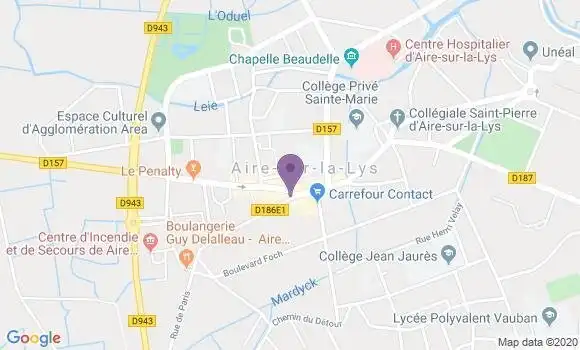 Localisation BNP Paribas Agence d