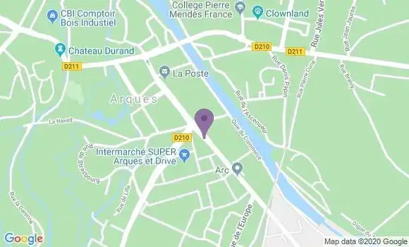 Localisation BNP Paribas Agence d