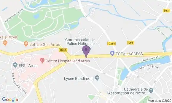Localisation BNP Paribas Agence d