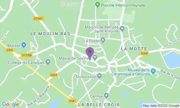 Localisation BNP Paribas Agence de Desvres