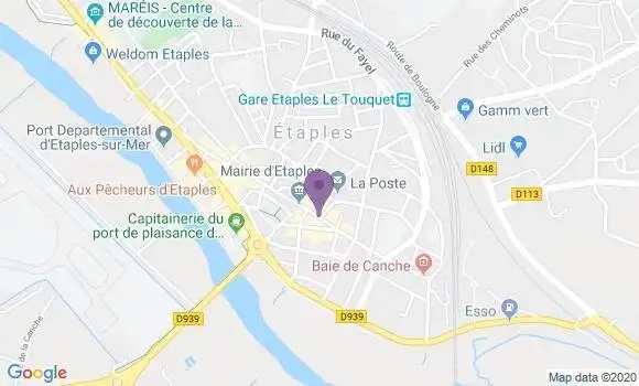 Localisation BNP Paribas Agence d
