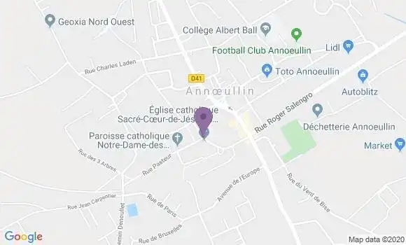Localisation BNP Paribas Agence d