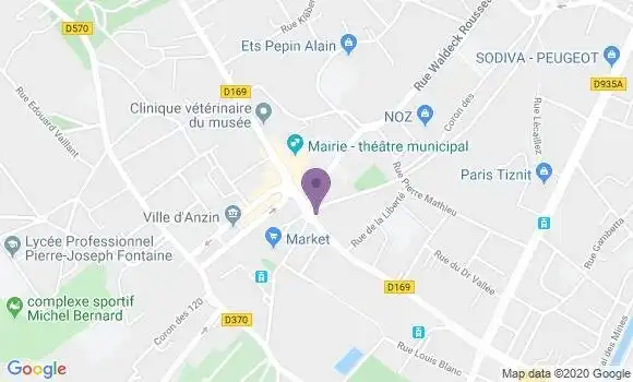 Localisation BNP Paribas Agence d