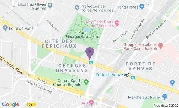 Localisation LCL Agence de Paris Lefebvre