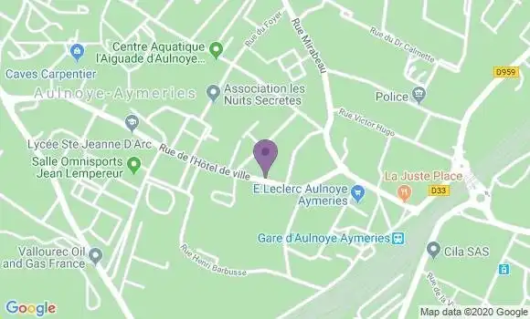 Localisation BNP Paribas Agence d