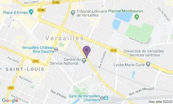 Localisation LCL Agence de Versailles Chantiers
