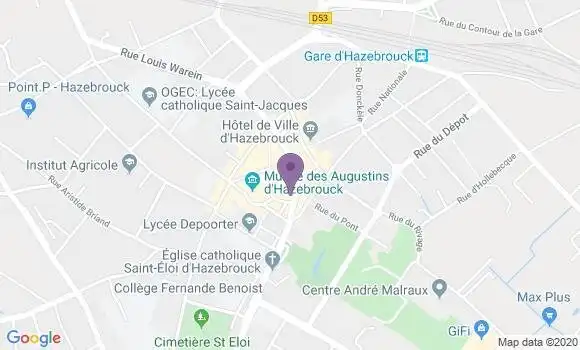 Localisation BNP Paribas Agence d