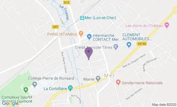 Localisation LCL Agence de Mer