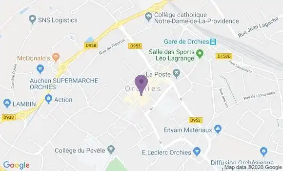 Localisation BNP Paribas Agence d