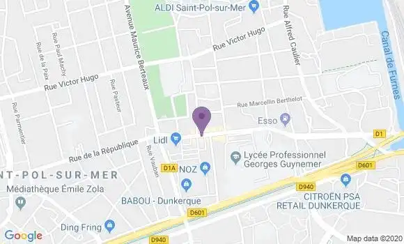 Localisation BNP Paribas Agence de Saint Pol sur Mer