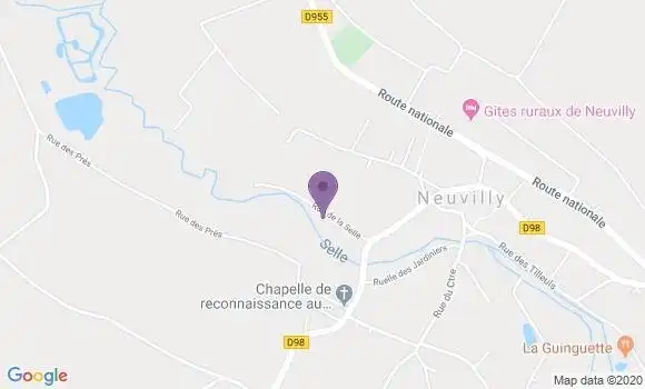 Localisation BNP Paribas Agence de Solesmes