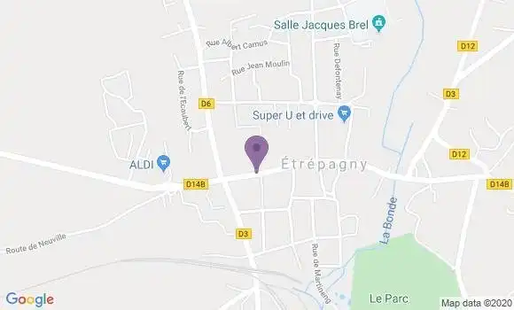 Localisation BNP Paribas Agence d