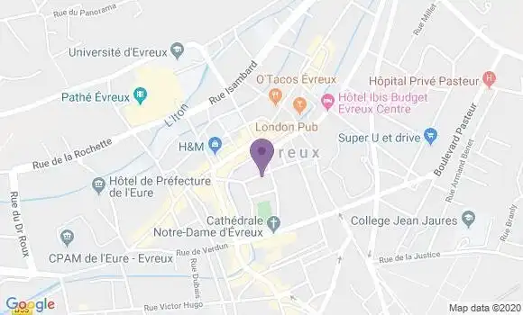 Localisation BNP Paribas Agence d