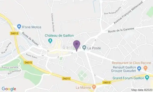 Localisation BNP Paribas Agence de Gaillon