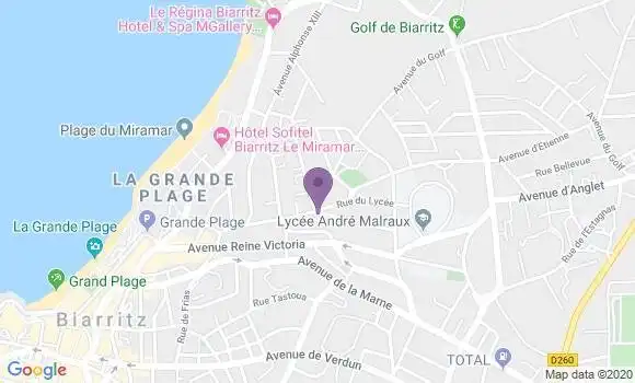 Localisation LCL Agence de Biarritz Saint Charles