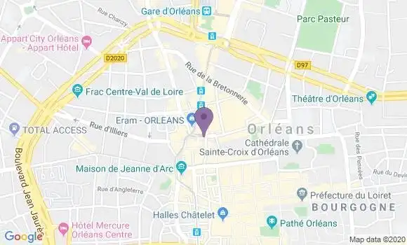 Localisation BNP Paribas Agence d