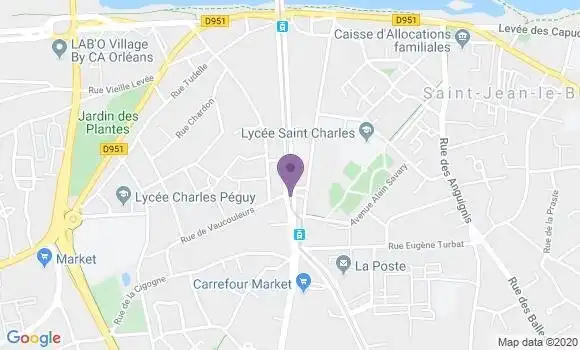 Localisation BNP Paribas Agence d