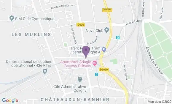 Localisation BNP Paribas Agence d