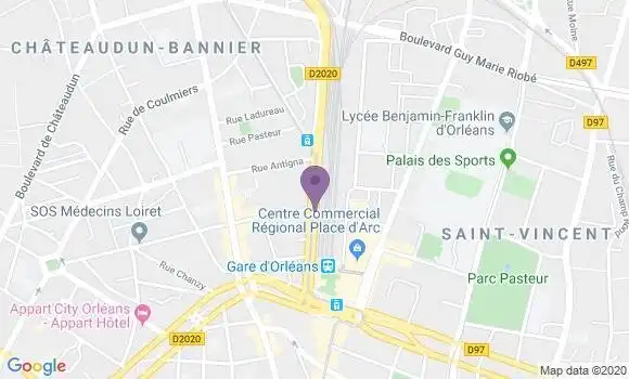 Localisation BNP Paribas Agence d