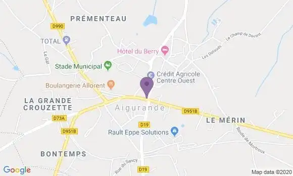 Localisation BNP Paribas Agence d