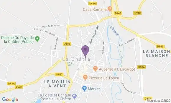 Localisation BNP Paribas Agence de La Châtre