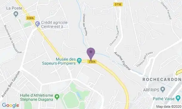 Localisation LCL Agence de Champagne au Mont d