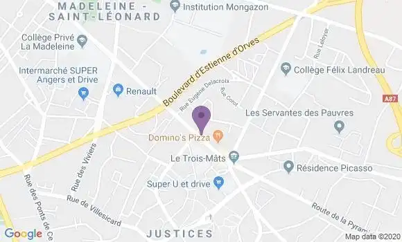 Localisation BNP Paribas Agence d