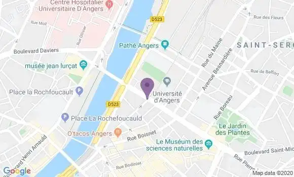 Localisation BNP Paribas Agence d
